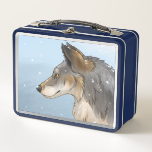 Northwestern Wolf Metal Lunch Box
