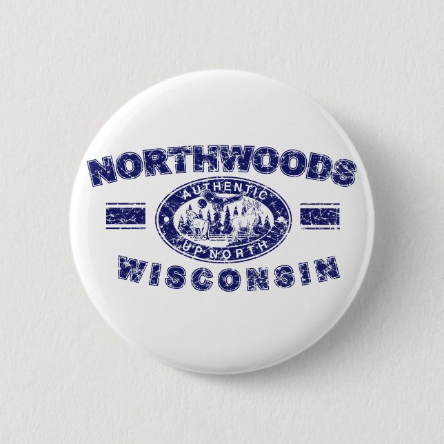 Northwoods-Distressed-[Conv 6 Cm Round Badge (Front)
