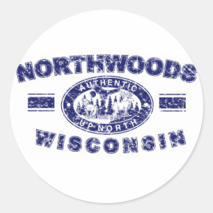 Northwoods-Distressed-[Conv Classic Round Sticker