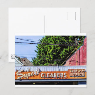 Northwst Neon: Superb Cleaners Holiday Postcard