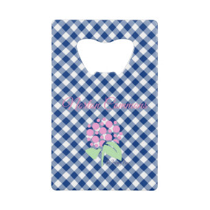 Norton commons blue gingham bottle opener