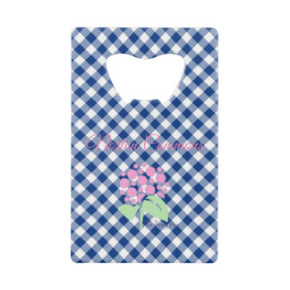 Norton commons blue gingham bottle opener