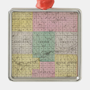 Norton County, Kansas Metal Ornament