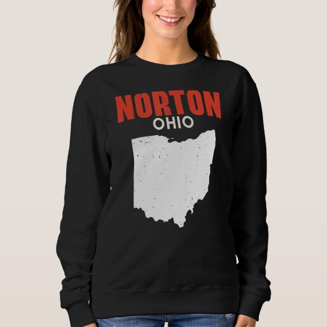 Norton Ohio USA State America Travel Ohioan Sweatshirt (Front)
