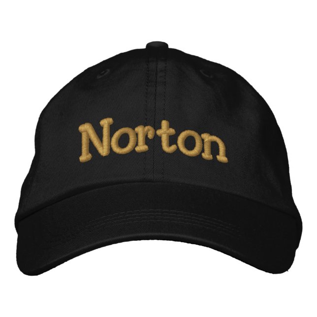 Norton Personalised Baseball Cap / Hat (Front)