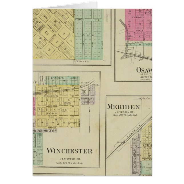 Nortonville, Osawkie, Winchester, Kansas (Front)