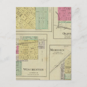 Nortonville, Osawkie, Winchester, Kansas Postcard