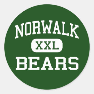 Norwalk - Bears - High - Norwalk Connecticut Classic Round Sticker