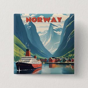 Norway 15 Cm Square Badge