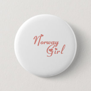 Norway 6 Cm Round Badge