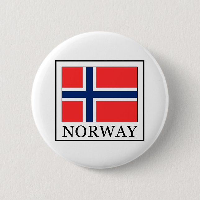 Norway 6 Cm Round Badge (Front)