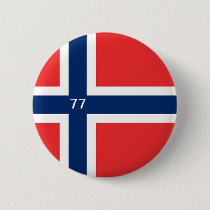 NORWAY 77 6 CM ROUND BADGE
