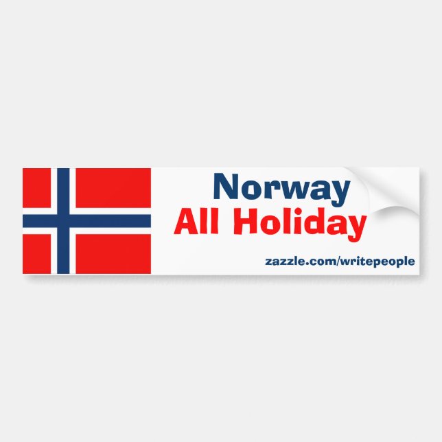 norway all holiday Bumper stickers (Front)