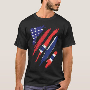 Norway American Grown Flag USA Patriot Heritage Mo T-Shirt