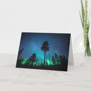 Norway Aurora Forest Card