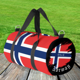 Norway Bag, Oslo, travel, Norwegian Flag Duffle Bag