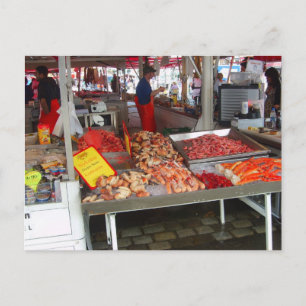 Norway, Bergen fish market Postcard