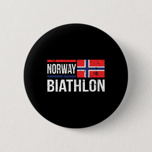 Norway Biathlon Target Skiing Shooting Competition 6 Cm Round Badge