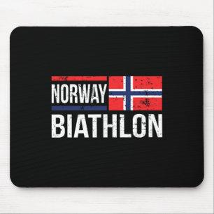Norway Biathlon Target Skiing Shooting Competition Mouse Pad