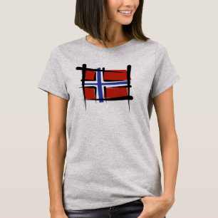 Norway Brush Flag T-Shirt