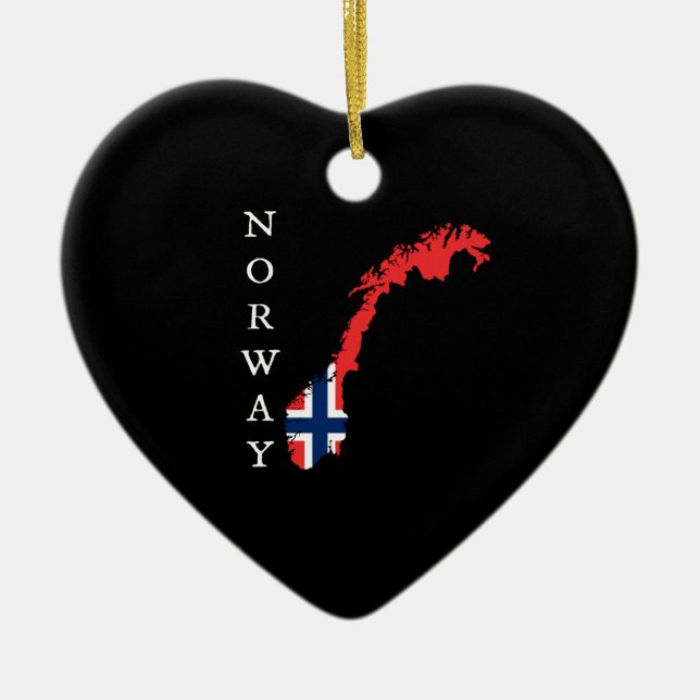 Norway Ceramic Ornament (Front)