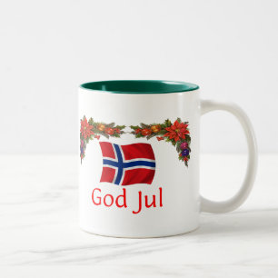 Norway Christmas Two-Tone Coffee Mug