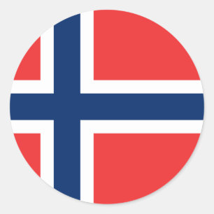 norway classic round sticker