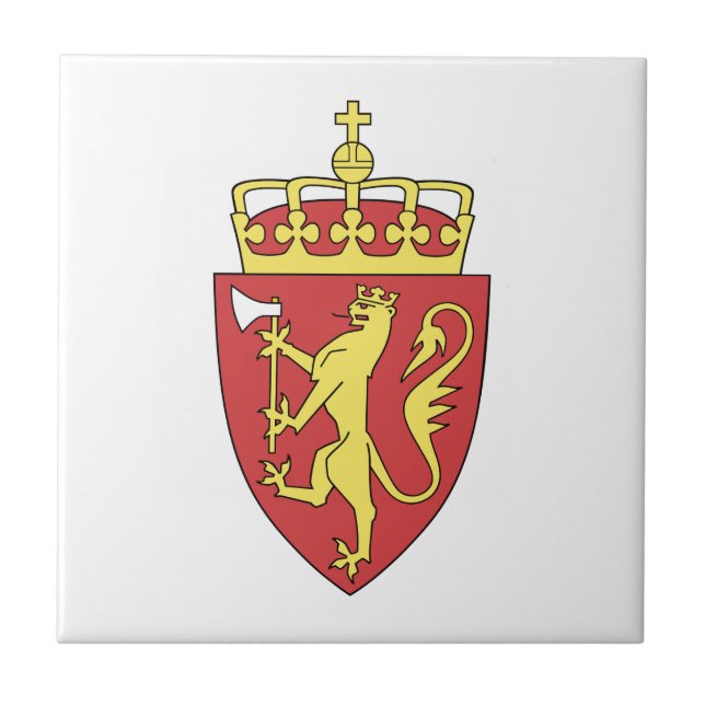 Norway Coat of Arms Ceramic Tile (Front)