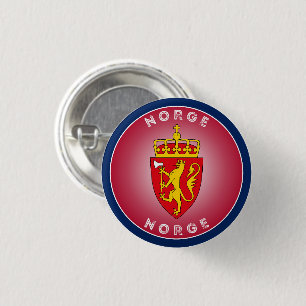 Norway Coat of Arms Circle Shape 3 Cm Round Badge
