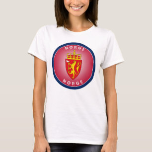 Norway Coat of Arms Circle Shape T-Shirt