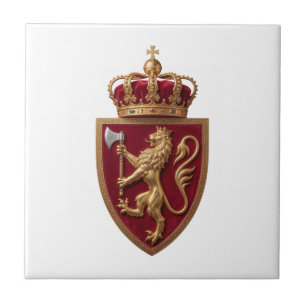 Norway country coat arms symbol emblem flag shield ceramic tile