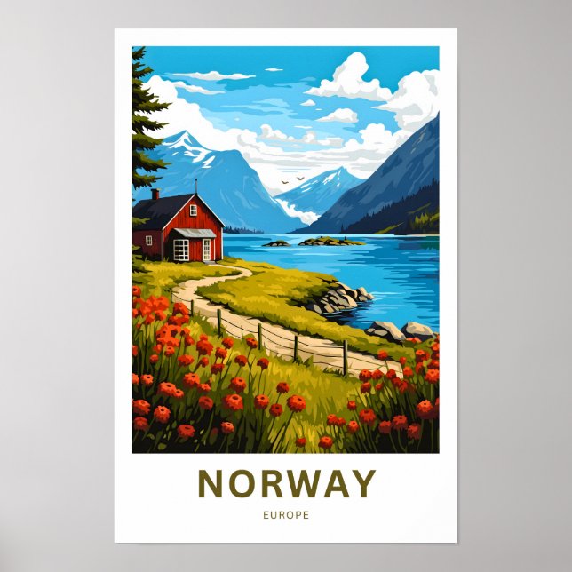 Norway Europe Travel Print (Front)