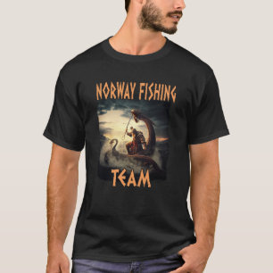 Norway Fishing Team Scandinavia Norge Souvenir Nor T-Shirt