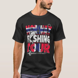 Norway Fishing Tour Norwegian Vacation Fisherman F T-Shirt