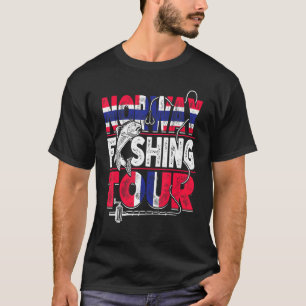 Norway Fishing Tour Norwegian Vacation Fisherman F T-Shirt