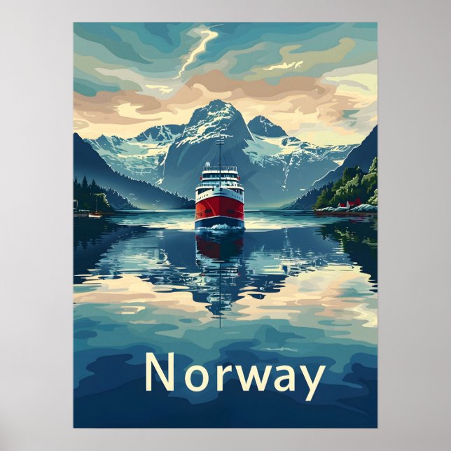 Norway Fjord Poster (Front)