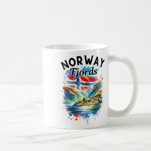 Norway Fjords Cruise Norwegian Flag Scandinavia Me Coffee Mug
