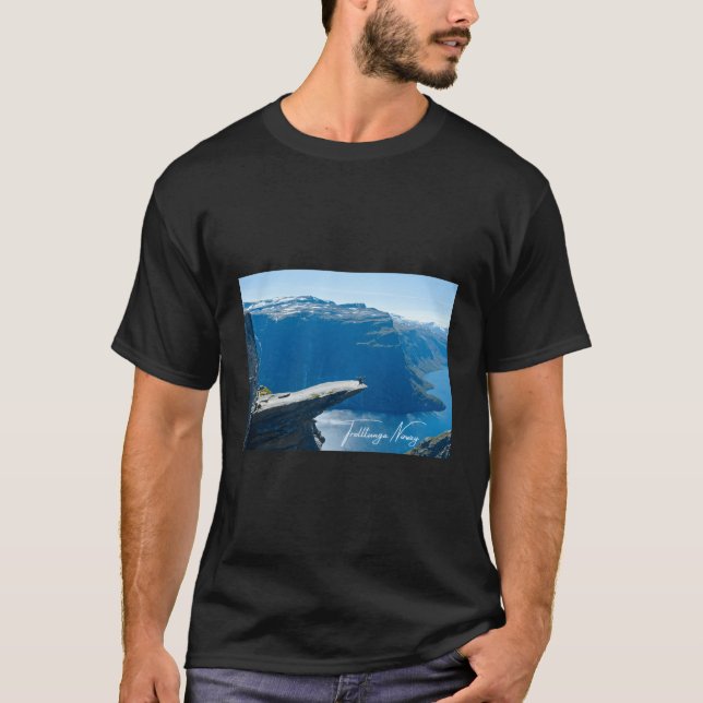 Norway Fjords Panorama View Travel T-Shirt (Front)