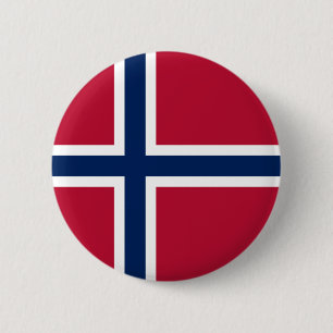 Norway Flag 6 Cm Round Badge
