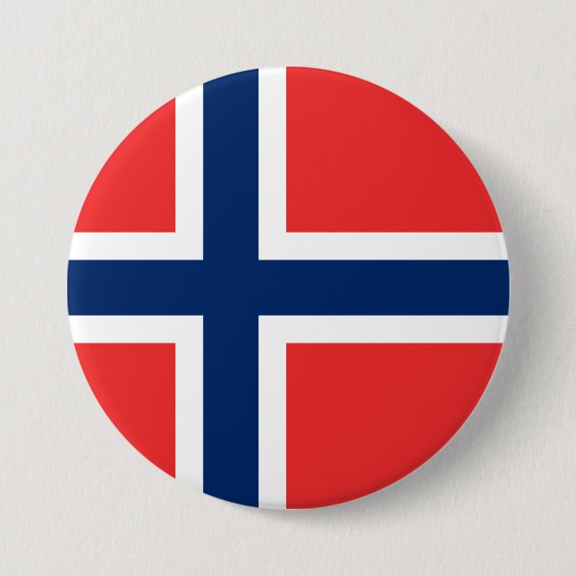 Norway Flag 7.5 Cm Round Badge (Front)