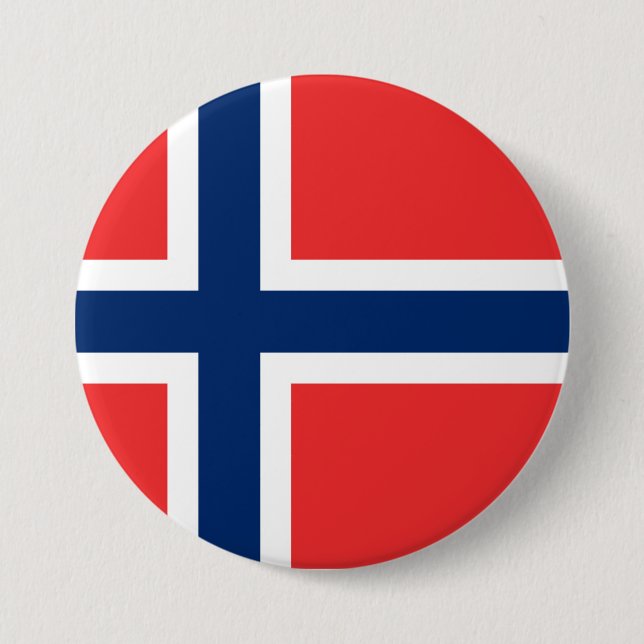 Norway Flag 7.5 Cm Round Badge (Front)