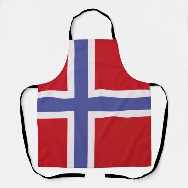 Norway flag apron (Front)