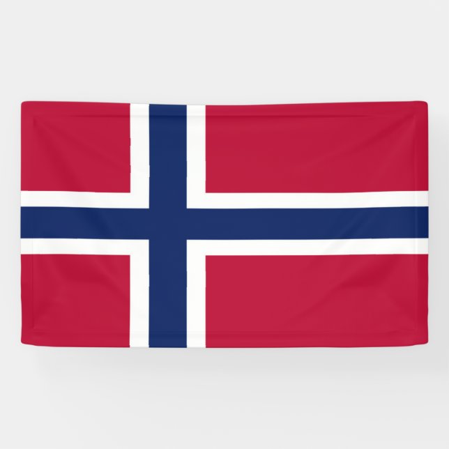 Norway flag banner (Horizontal)