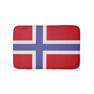 Norway flag bath mat