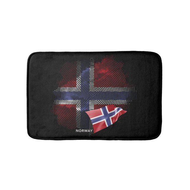 Norway flag bath mat (Front)