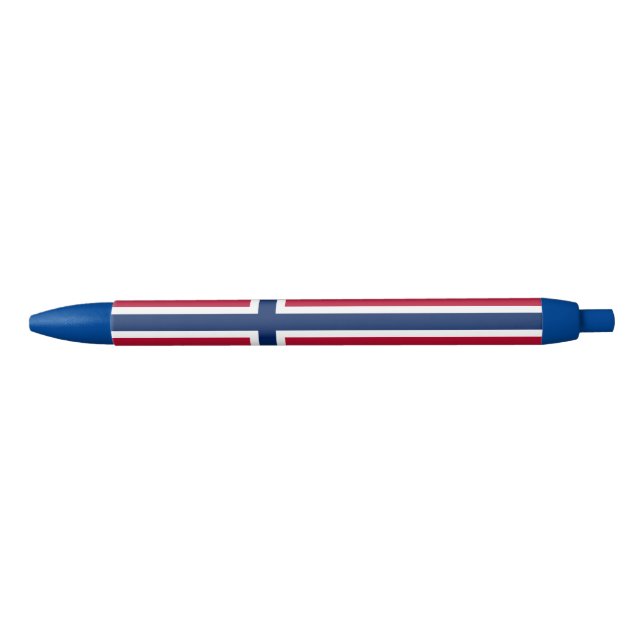 Norway Flag Black Ink Pen (Front)