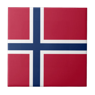 Norway Flag Ceramic Tile