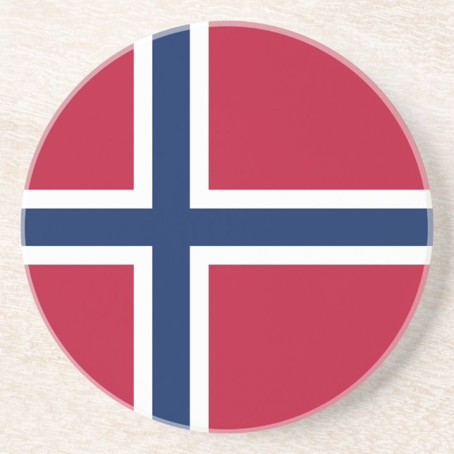 Norway Flag Coaster (Front)
