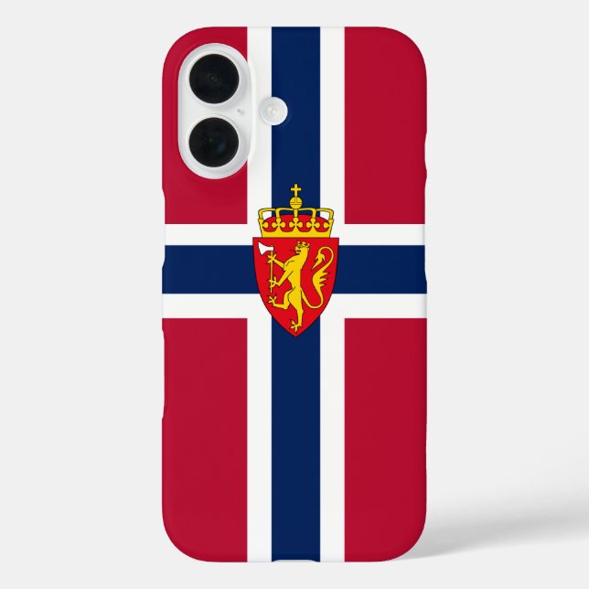 Norway Flag/ Coat of Arms Case-Mate iPhone Case (Back)