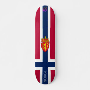 Norway Flag/ Coat of Arms Skateboard